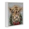 Stupell Industries Snowy Day Christmas Cow Framed Giclee, design by Sara G. Designs